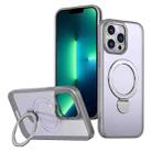 For iPhone 13 Pro Max Wing Series Gen2 MagSafe Metal Ring Holder Phone Case(Titanium Gray) - 1