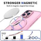 For iPhone 13 Pro Wing Series Gen2 MagSafe Metal Ring Holder Phone Case(Pink) - 2