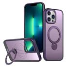 For iPhone 13 Pro Wing Series Gen2 MagSafe Metal Ring Holder Phone Case(Dark Purple) - 1