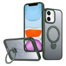 For iPhone 11 Wing Series Gen2 MagSafe Metal Ring Holder Phone Case(Green) - 1
