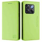 For OnePlus Ace Pro / OnePlus 10T Global RC01 Dual-Folded Magnetic Suction RFID Leather Phone Case(Grass Green) - 2