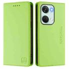 For OnePlus Nord 3 / OnePlus Ace 2V RC01 Dual-Folded Magnetic Suction RFID Leather Phone Case(Grass Green) - 2