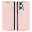 For OnePlus Nord CE 2 Lite 5G / Nord 2 Lite RC01 Dual-Folded Magnetic Suction RFID Leather Phone Case(Pink) - 2