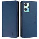 For OnePlus Nord CE 2 Lite 5G / Nord 2 Lite RC01 Dual-Folded Magnetic Suction RFID Leather Phone Case(Dark Blue) - 2