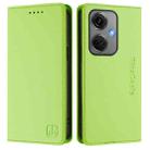 For OnePlus Nord CE3 RC01 Dual-Folded Magnetic Suction RFID Leather Phone Case(Grass Green) - 2