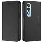 For OnePlus Nord CE4 RC01 Dual-Folded Magnetic Suction RFID Leather Phone Case(Black) - 2