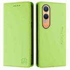 For OnePlus Nord CE4 Lite RC01 Dual-Folded Magnetic Suction RFID Leather Phone Case(Grass Green) - 2