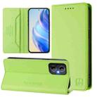 For OnePlus Nord N20 5G RC01 Dual-Folded Magnetic Suction RFID Leather Phone Case(Grass Green) - 1