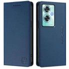 For OnePlus Nord N30 SE RC01 Dual-Folded Magnetic Suction RFID Leather Phone Case(Dark Blue) - 2