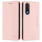 For OnePlus Ace 5 Ultra RC01 Dual-Folded Magnetic Suction RFID Leather Phone Case(Pink) - 2