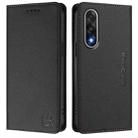 For OnePlus Ace 5 Ultra RC01 Dual-Folded Magnetic Suction RFID Leather Phone Case(Black) - 2