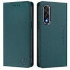 For OnePlus Ace 5 Ultra RC01 Dual-Folded Magnetic Suction RFID Leather Phone Case(Dark Green) - 2