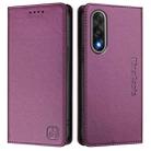 For OnePlus Ace 5 Ultra RC01 Dual-Folded Magnetic Suction RFID Leather Phone Case(Violet) - 2
