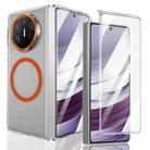 For Huawei Mate X3 lce Folding Series MagSafe Integrated Clear PC Phone Case(Orange) - 1