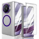 For Huawei Mate X3 lce Folding Series MagSafe Integrated Clear PC Phone Case(Purple) - 1