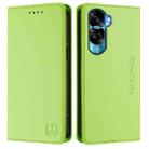 For Honor 90 Lite / Honor X50i RC01 Dual-Folded Magnetic Suction RFID Leather Phone Case(Grass Green) - 2