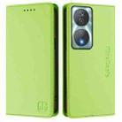 For Honor 90 Smart / X7b 5G / 4G Global RC01 Dual-Folded Magnetic Suction RFID Leather Phone Case(Grass Green) - 2