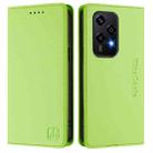 For Honor 200 Lite Global RC01 Dual-Folded Magnetic Suction RFID Leather Phone Case(Grass Green) - 2