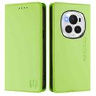 For Honor Magic6 Pro Global RC01 Dual-Folded Magnetic Suction RFID Leather Phone Case(Grass Green) - 2