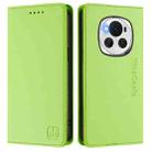 For Honor Magic6 Global RC01 Dual-Folded Magnetic Suction RFID Leather Phone Case(Grass Green) - 2