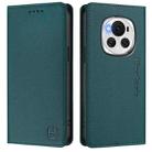 For Honor Magic6 Global RC01 Dual-Folded Magnetic Suction RFID Leather Phone Case(Dark Green) - 2