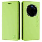 For Honor Magic7 RC01 Dual-Folded Magnetic Suction RFID Leather Phone Case(Grass Green) - 2