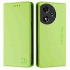 For Honor Play 50 RC01 Dual-Folded Magnetic Suction RFID Leather Phone Case(Grass Green) - 2