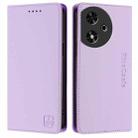 For Honor Play 50 RC01 Dual-Folded Magnetic Suction RFID Leather Phone Case(Light Purple) - 2