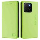 For Honor X5b / X5b Plus Global RC01 Dual-Folded Magnetic Suction RFID Leather Phone Case(Grass Green) - 2