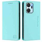 For Honor X7a / Honor Play7T RC01 Dual-Folded Magnetic Suction RFID Leather Phone Case(Mint Green) - 2