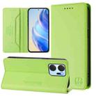 For Honor X7a / Honor Play7T RC01 Dual-Folded Magnetic Suction RFID Leather Phone Case(Grass Green) - 1