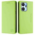 For Honor X7a / Honor Play7T RC01 Dual-Folded Magnetic Suction RFID Leather Phone Case(Grass Green) - 2