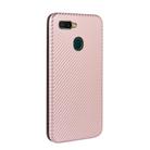 For OPPO A7(AX7) / A5s / AX5s / A12 Carbon Fiber Texture Horizontal Flip TPU + PC + PU Leather Case with Card Slot(Pink) - 3