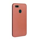 For OPPO A7(AX7) / A5s / AX5s / A12 Carbon Fiber Texture Horizontal Flip TPU + PC + PU Leather Case with Card Slot(Brown) - 3