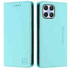 For Honor X8 5G / X6 4G / X6s 4G RC01 Dual-Folded Magnetic Suction RFID Leather Phone Case(Mint Green) - 2