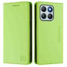 For Honor X8b Global RC01 Dual-Folded Magnetic Suction RFID Leather Phone Case(Grass Green) - 2