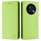 For Honor X9 4G / 5G / Honor X30 5G RC01 Dual-Folded Magnetic Suction RFID Leather Phone Case(Grass Green) - 2