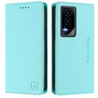 For Honor GT RC01 Dual-Folded Magnetic Suction RFID Leather Phone Case(Mint Green) - 2