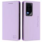 For Honor GT RC01 Dual-Folded Magnetic Suction RFID Leather Phone Case(Light Purple) - 2