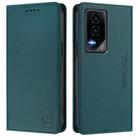 For Honor GT RC01 Dual-Folded Magnetic Suction RFID Leather Phone Case(Dark Green) - 2