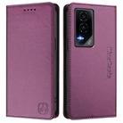 For Honor GT RC01 Dual-Folded Magnetic Suction RFID Leather Phone Case(Violet) - 2