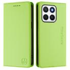 For Honor X8c 4G RC01 Dual-Folded Magnetic Suction RFID Leather Phone Case(Grass Green) - 2