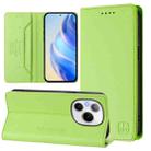 For Honor Power RC01 Dual-Folded Magnetic Suction RFID Leather Phone Case(Grass Green) - 1