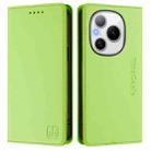 For Honor Power RC01 Dual-Folded Magnetic Suction RFID Leather Phone Case(Grass Green) - 2