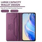 For Honor Power RC01 Dual-Folded Magnetic Suction RFID Leather Phone Case(Violet) - 3