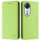 For Honor Play 60 RC01 Dual-Folded Magnetic Suction RFID Leather Phone Case(Grass Green) - 2