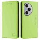For Honor 400 Pro Global 160.8mm RC01 Dual-Folded Magnetic Suction RFID Leather Phone Case(Grass Green) - 2