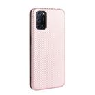 For OPPO A52 / A72 / A92 Carbon Fiber Texture Horizontal Flip TPU + PC + PU Leather Case with Card Slot(Pink) - 3