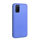 For OPPO A52 / A72 / A92 Carbon Fiber Texture Horizontal Flip TPU + PC + PU Leather Case with Card Slot(Blue) - 3