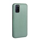 For OPPO A52 / A72 / A92 Carbon Fiber Texture Horizontal Flip TPU + PC + PU Leather Case with Card Slot(Green) - 3